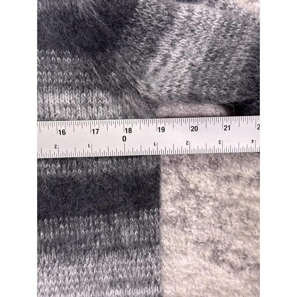 Banana Republic Sweater Small Mens Brushed Stripe Alpaca Wool Blend Pullover